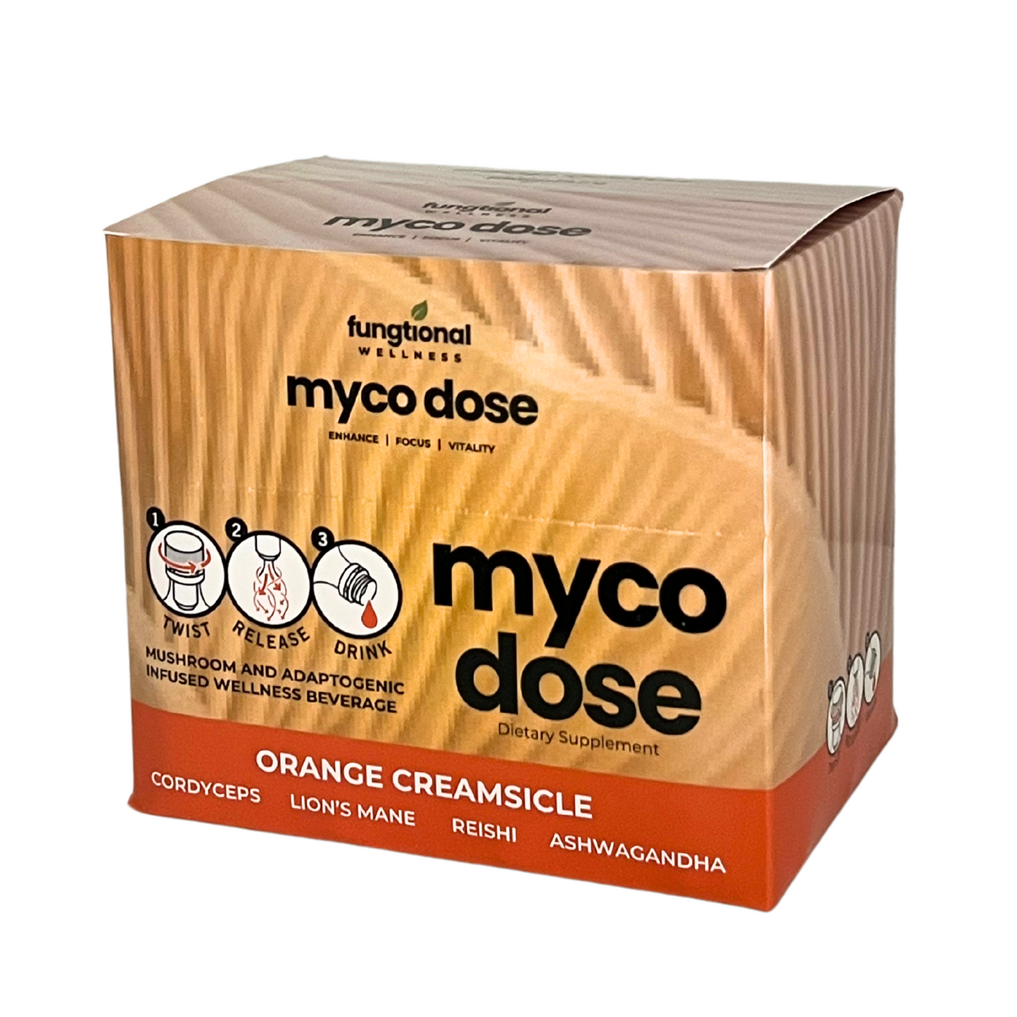 MYCODOSE | Mushroom and Adaptogenic Wellness Shots (12 pack)