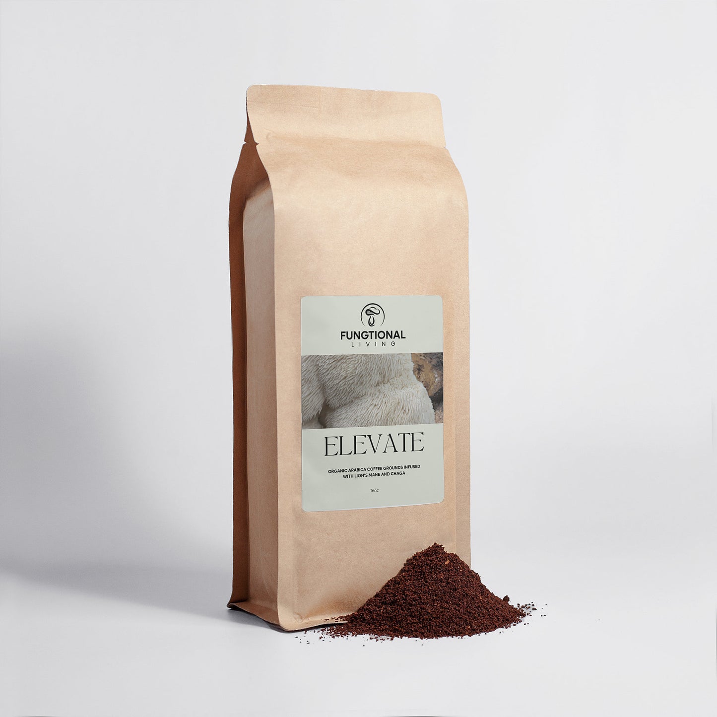 ELEVATE | Mushroom Coffee Fusion - Lion’s Mane & Chaga 16oz
