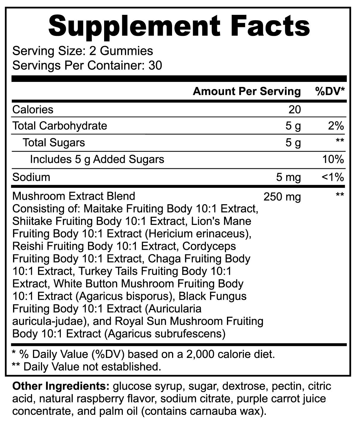 FUNGTIONAL | Mushroom Extract Complex Gummies