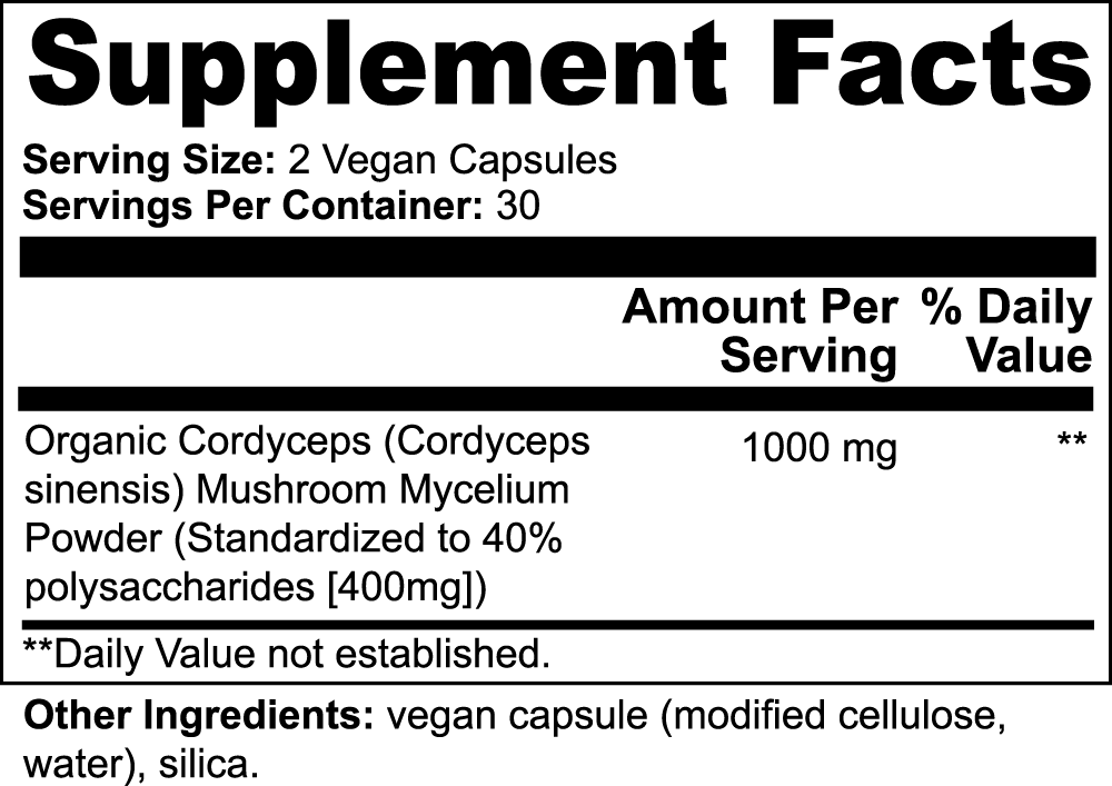 BOOST | Organic Cordyceps Mushroom Capsules