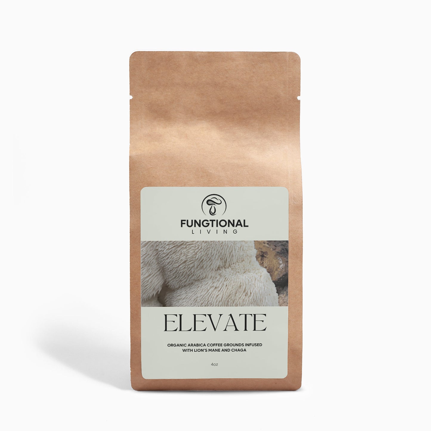 ELEVATE | Mushroom Coffee Fusion - Lion’s Mane & Chaga 4oz