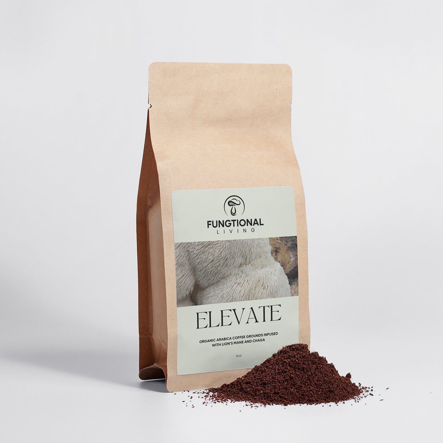 ELEVATE | Mushroom Coffee Fusion - Lion’s Mane & Chaga 4oz