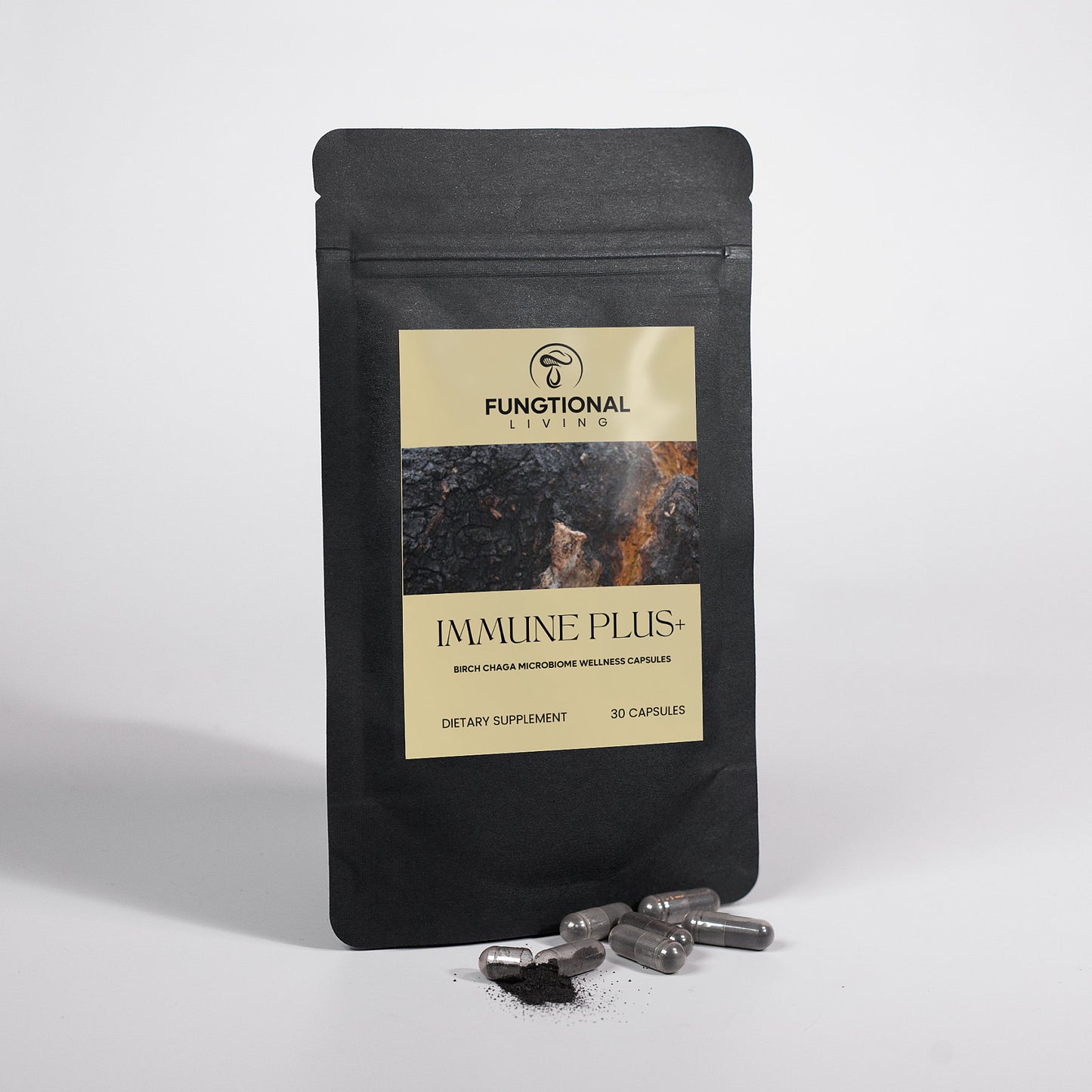 IMMUNE PLUS+ | Birch Chaga Microbiome Wellness Capsules