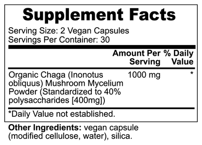 IMMUNE | Organic Chaga Mushroom Capsules