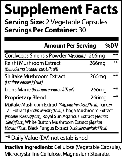 VITALITY | Mushroom Super Blend (Complex 10) Capsules