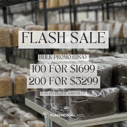 FLASH SALE (WHOLESALE): 5 LB Sterilized Substrate